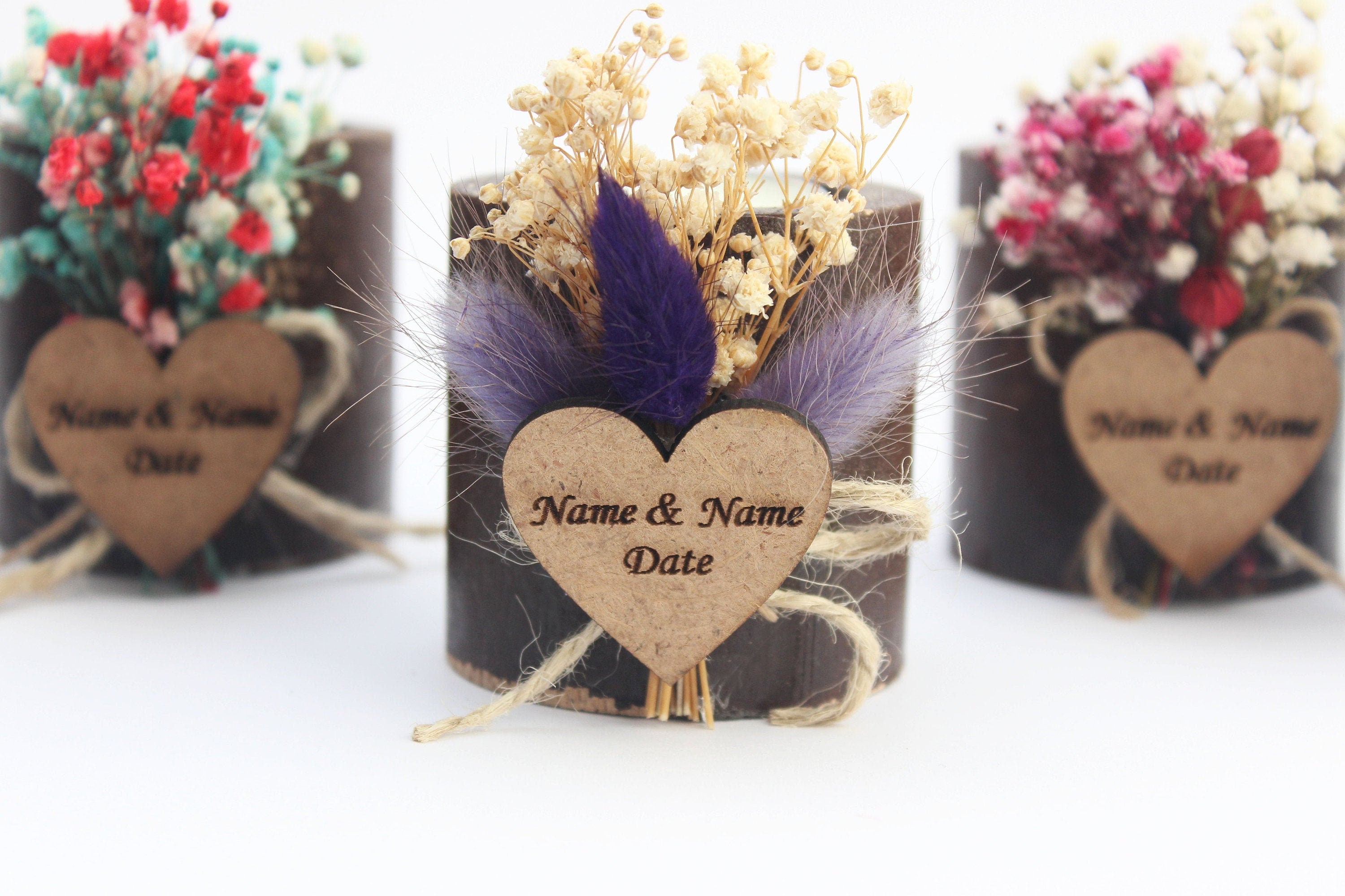 Personalized Wedding Favors for Guests , Wooden Tealight Candle, Rustic Wedding Favors, Bulk Wedding Favors, Custom Wedding Favors