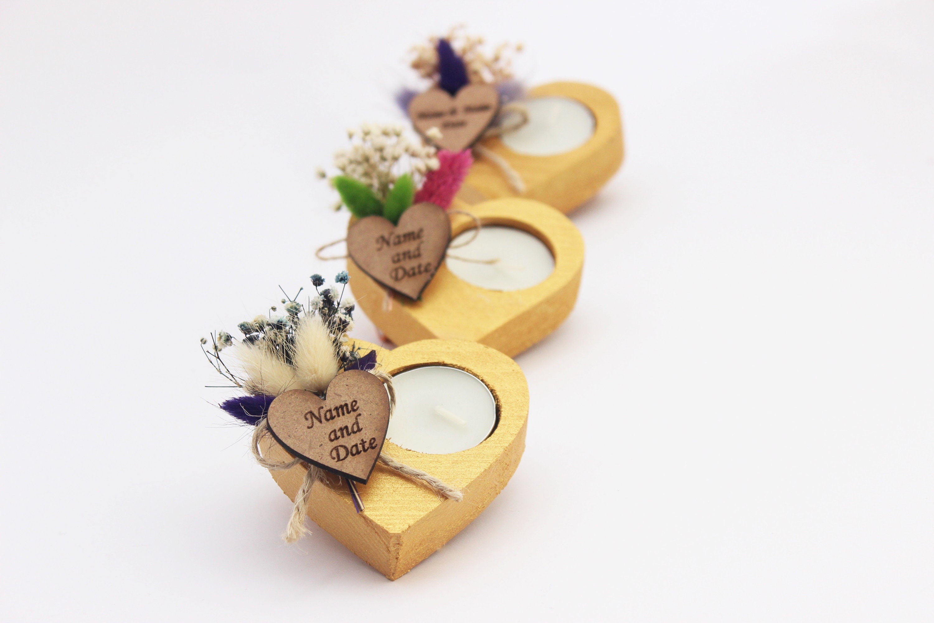 Personalized Wedding Favors for Guests , Wooden Tealight Candle, Rustic Wedding Favors, Bulk Wedding Favors, Custom Wedding Favors