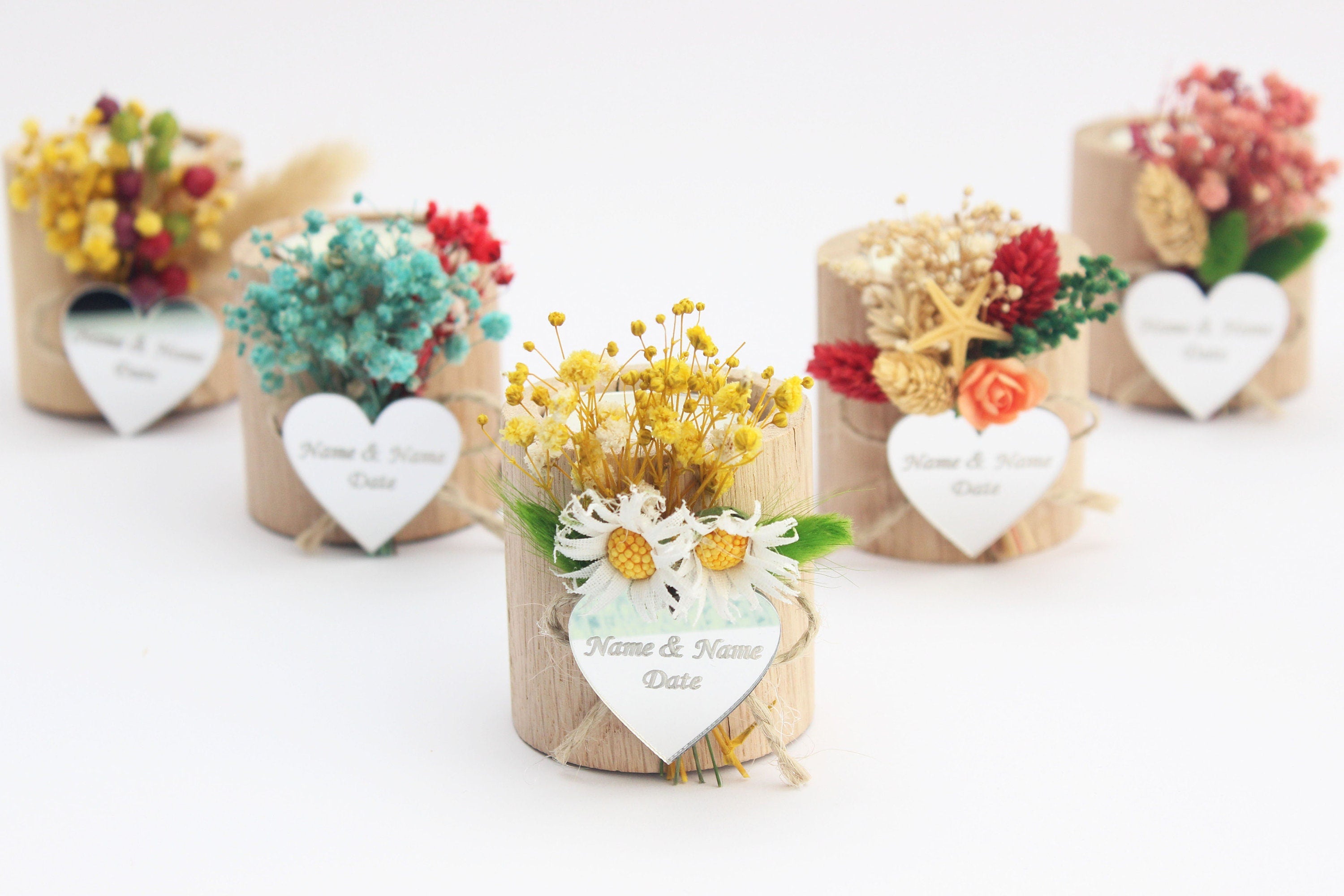 Personalized Wedding Favors for Guests , Wooden Tealight Candle, Rustic Wedding Favors, Bulk Wedding Favors, Custom Wedding Favors