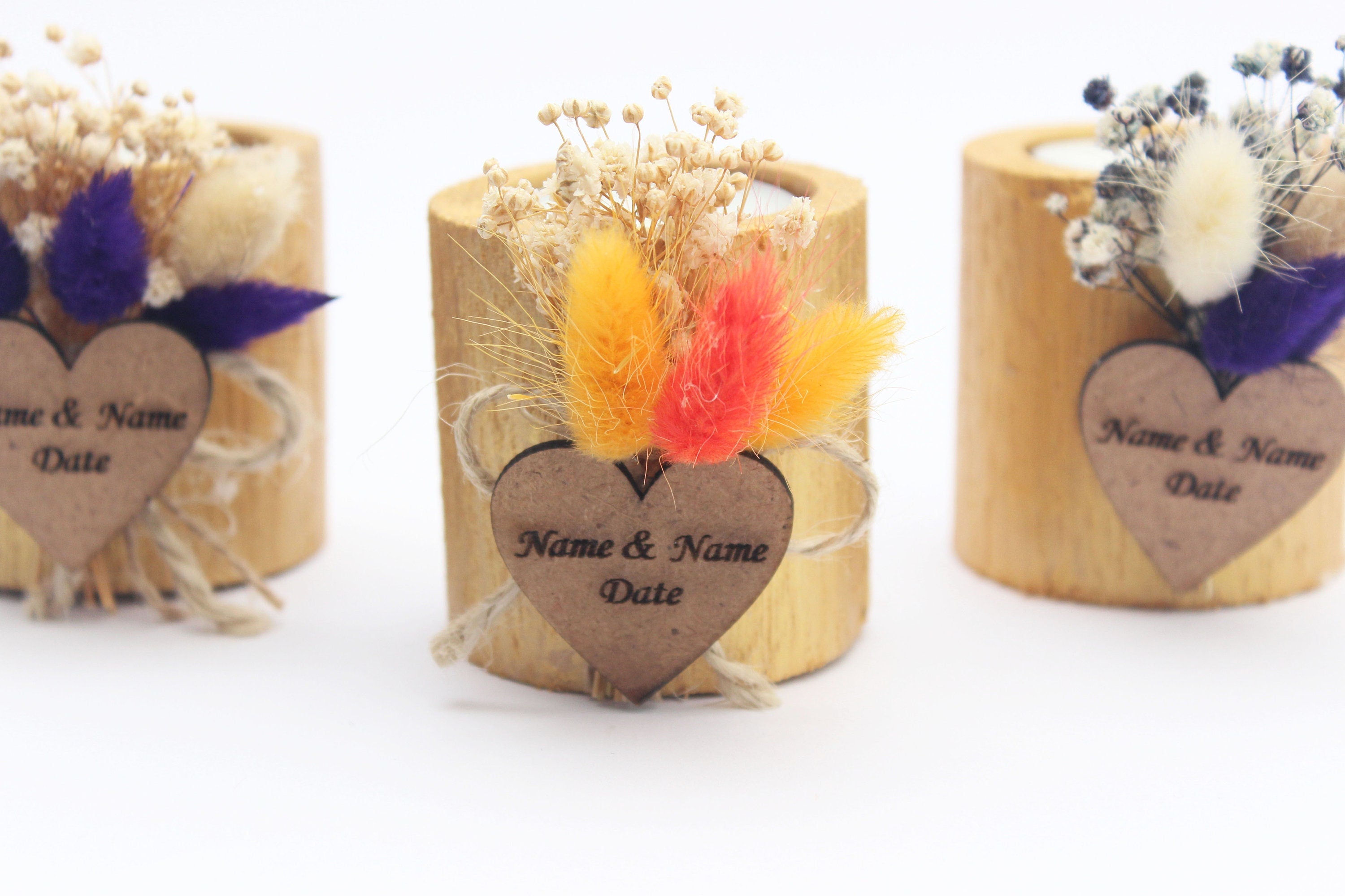 Wedding Gifts for Guests, Rustic Wedding Favor , Personalized Wedding Favors for Guests , Wooden Tealight Candle, Custom Wedding Favors