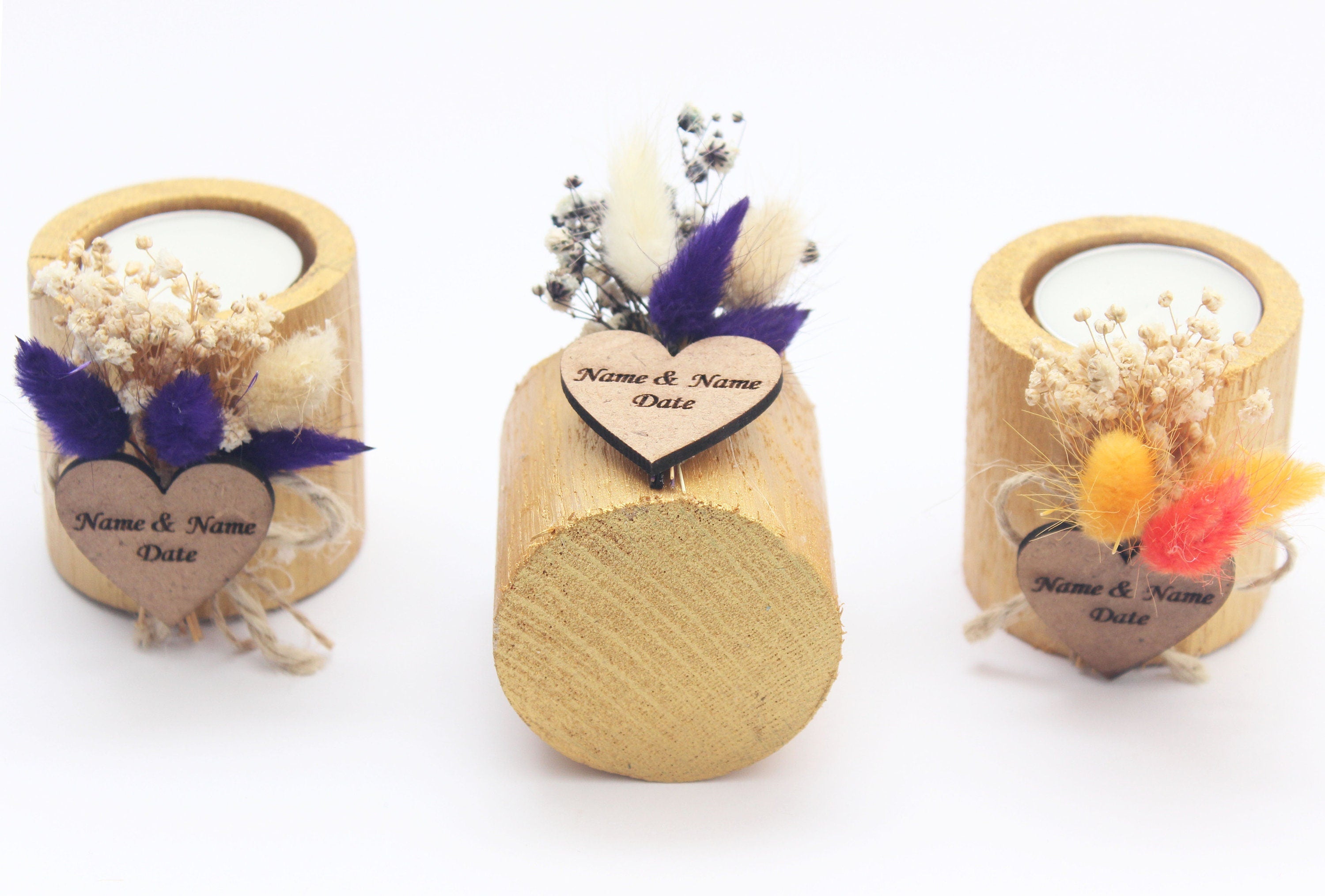 Wedding Gifts for Guests, Rustic Wedding Favor , Personalized Wedding Favors for Guests , Wooden Tealight Candle, Custom Wedding Favors