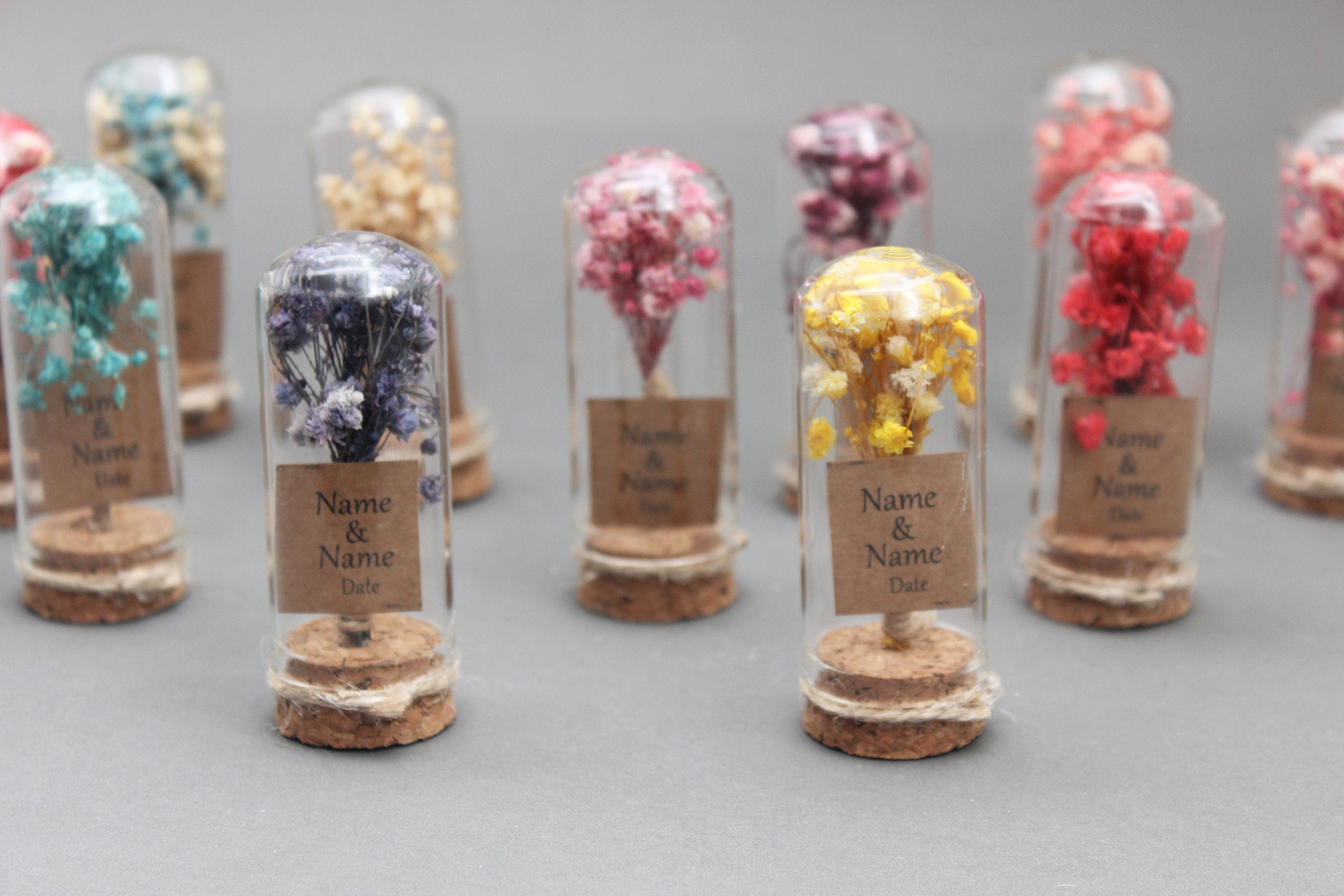 Personalized Dry Flower Tube Gift Favors