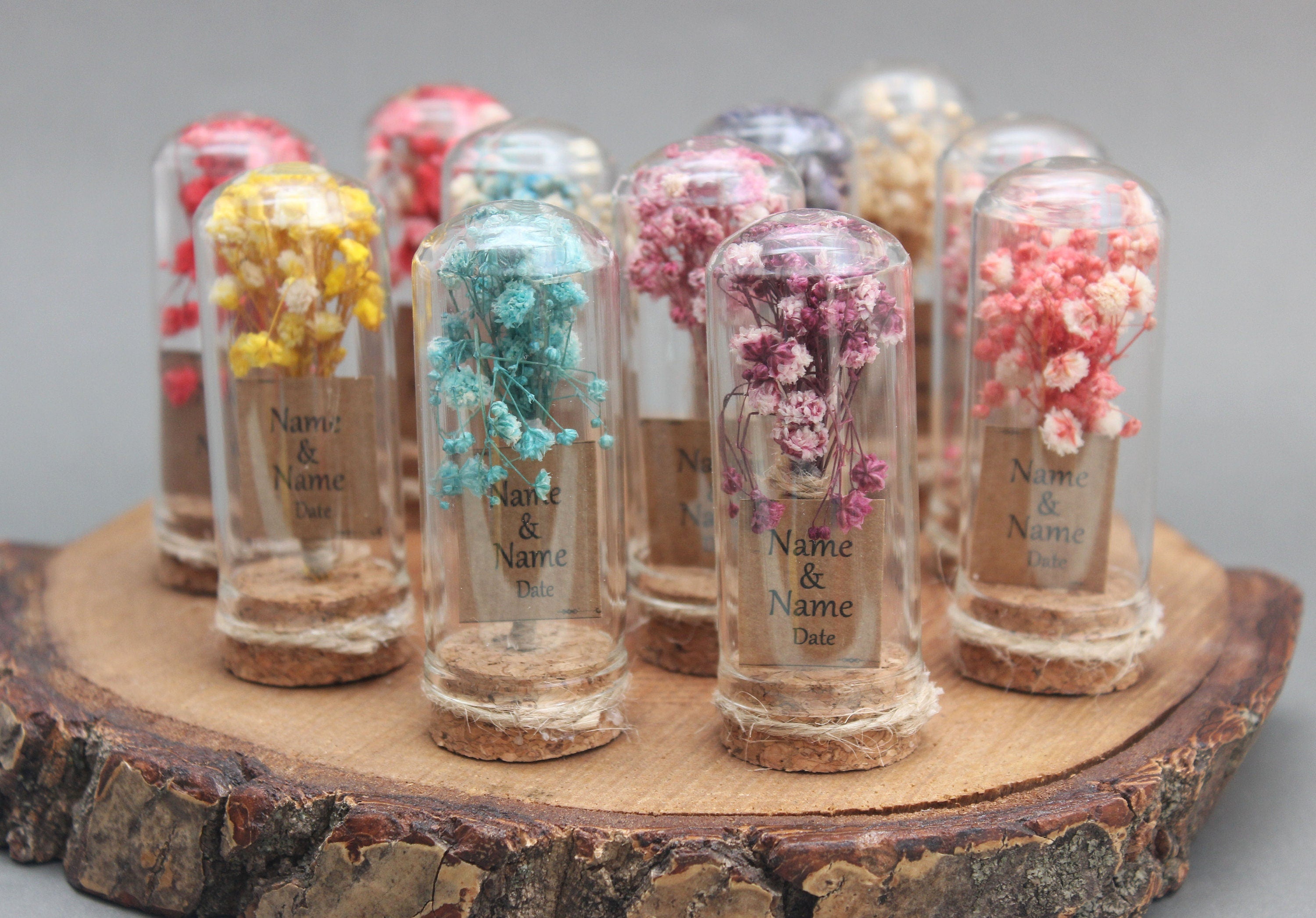 Personalized Dry Flower Tube Gift Favors