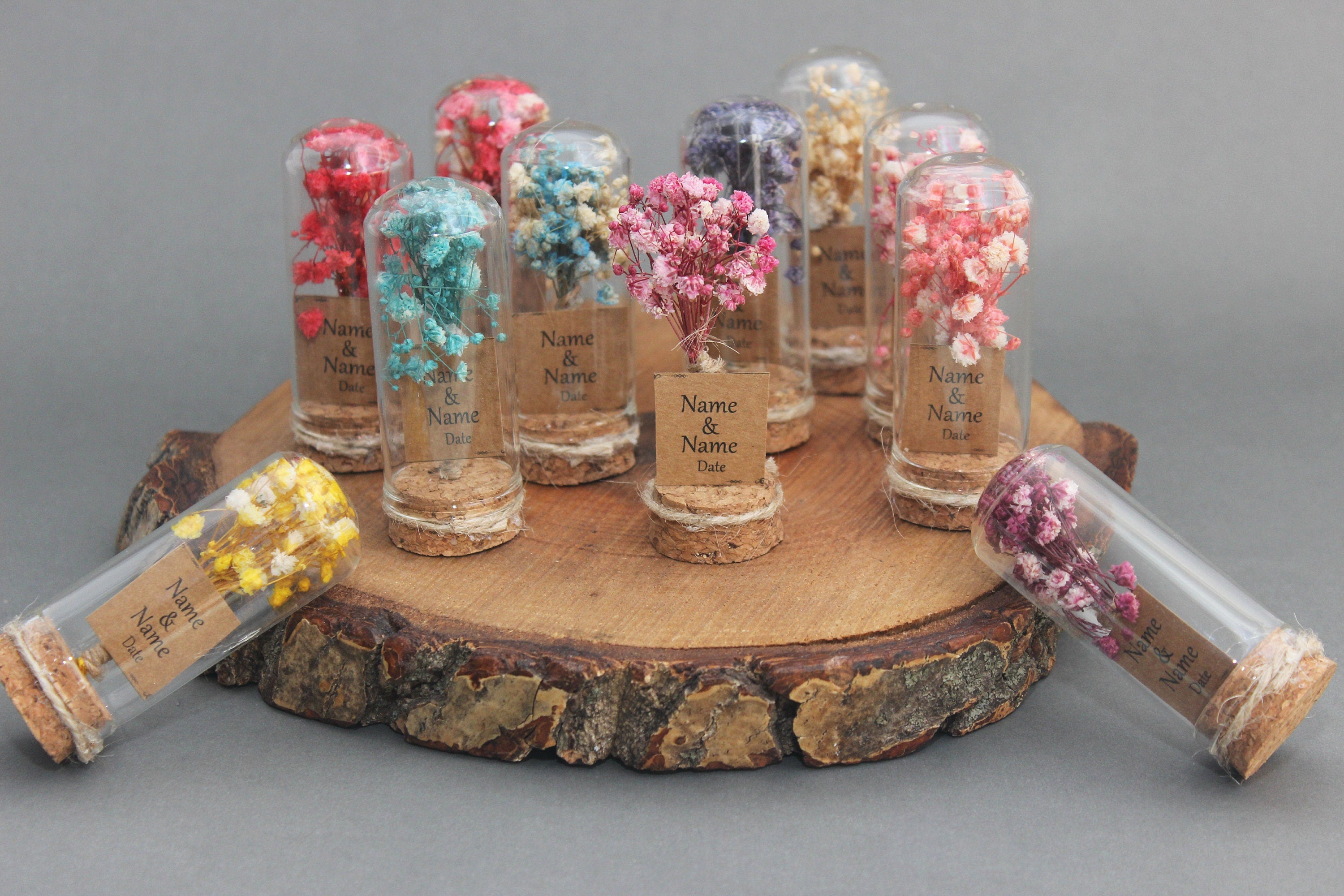 Personalized Dry Flower Tube Gift Favors