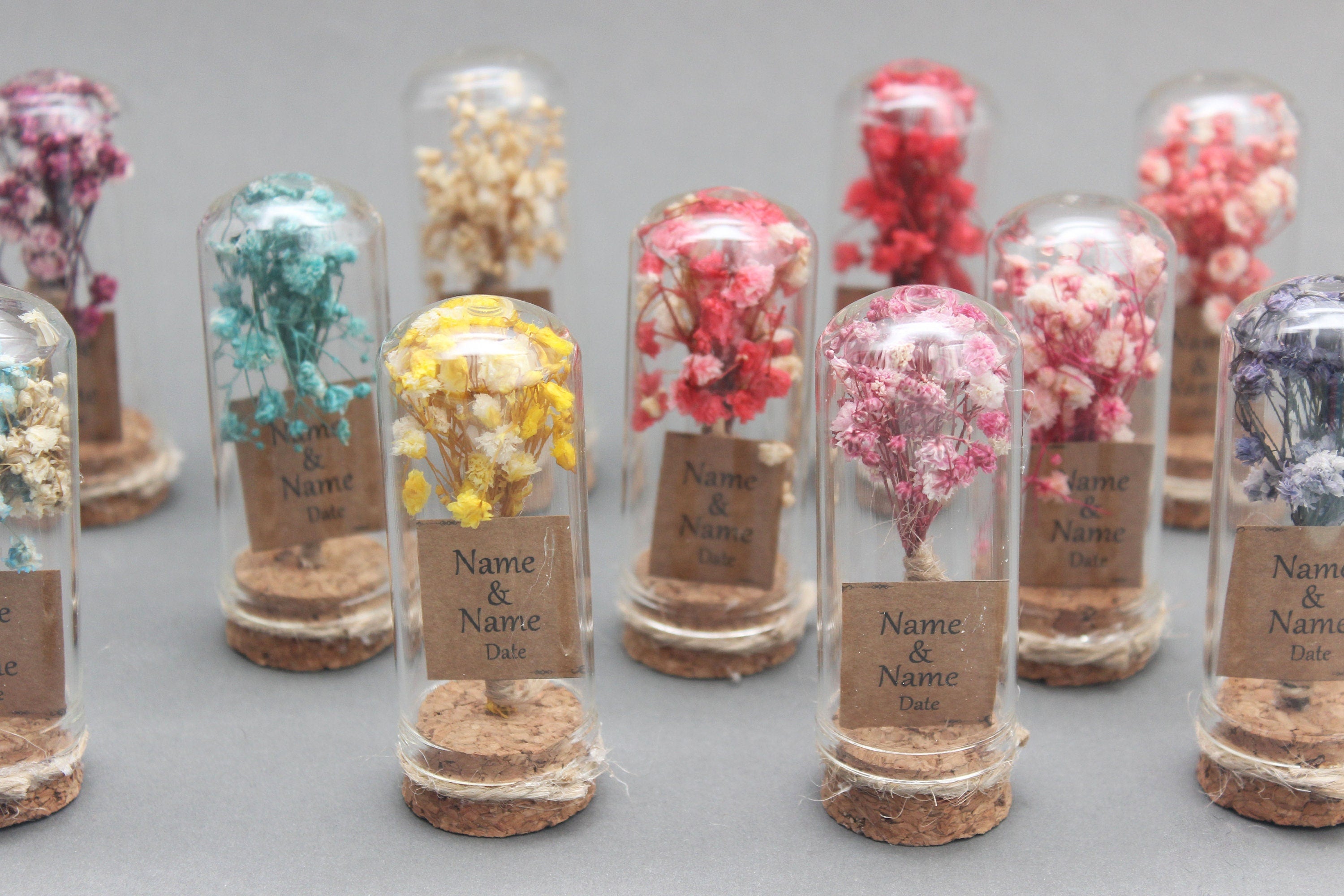 Personalized Dry Flower Tube Gift Favors