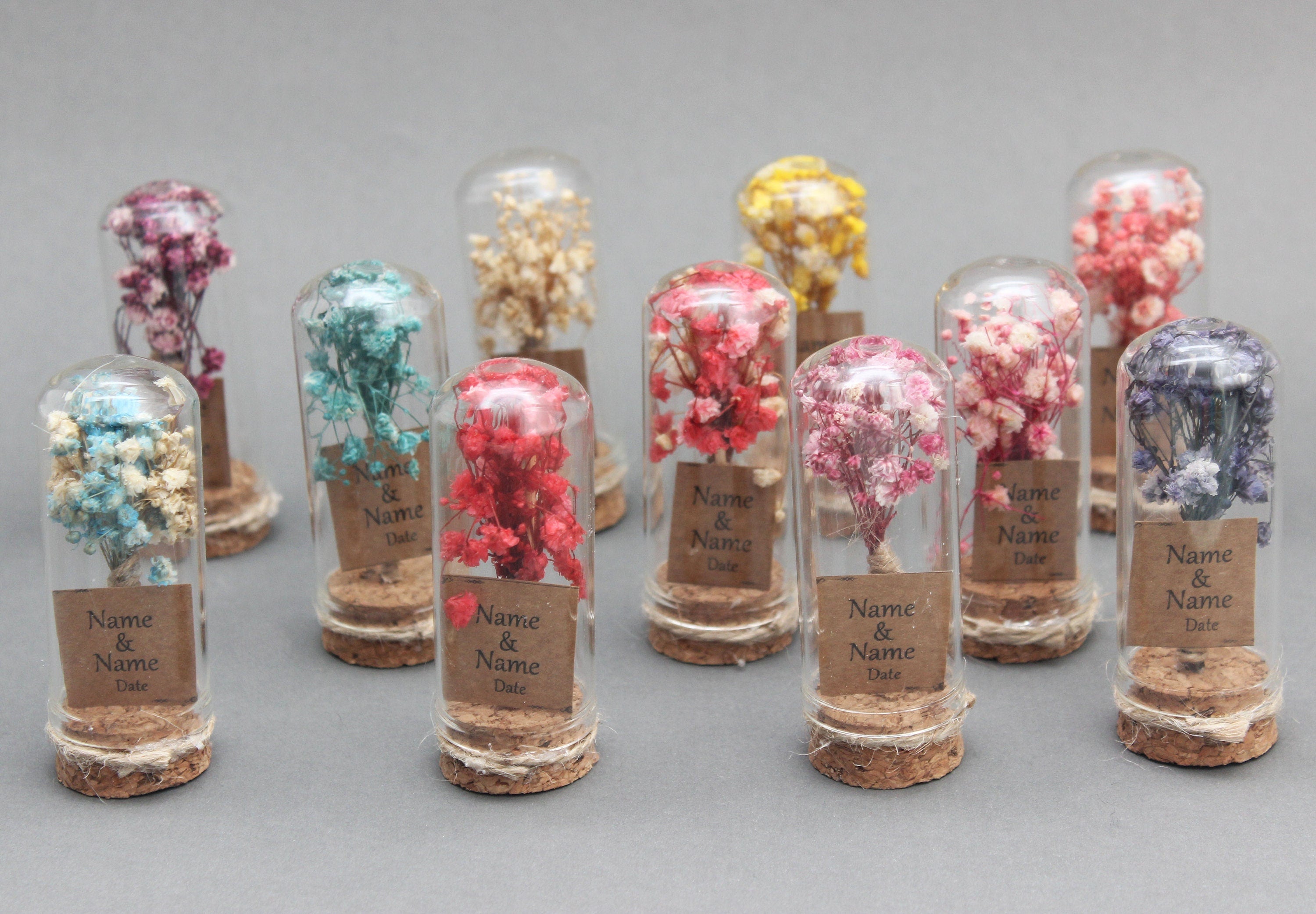 Personalized Dry Flower Tube Gift Favors