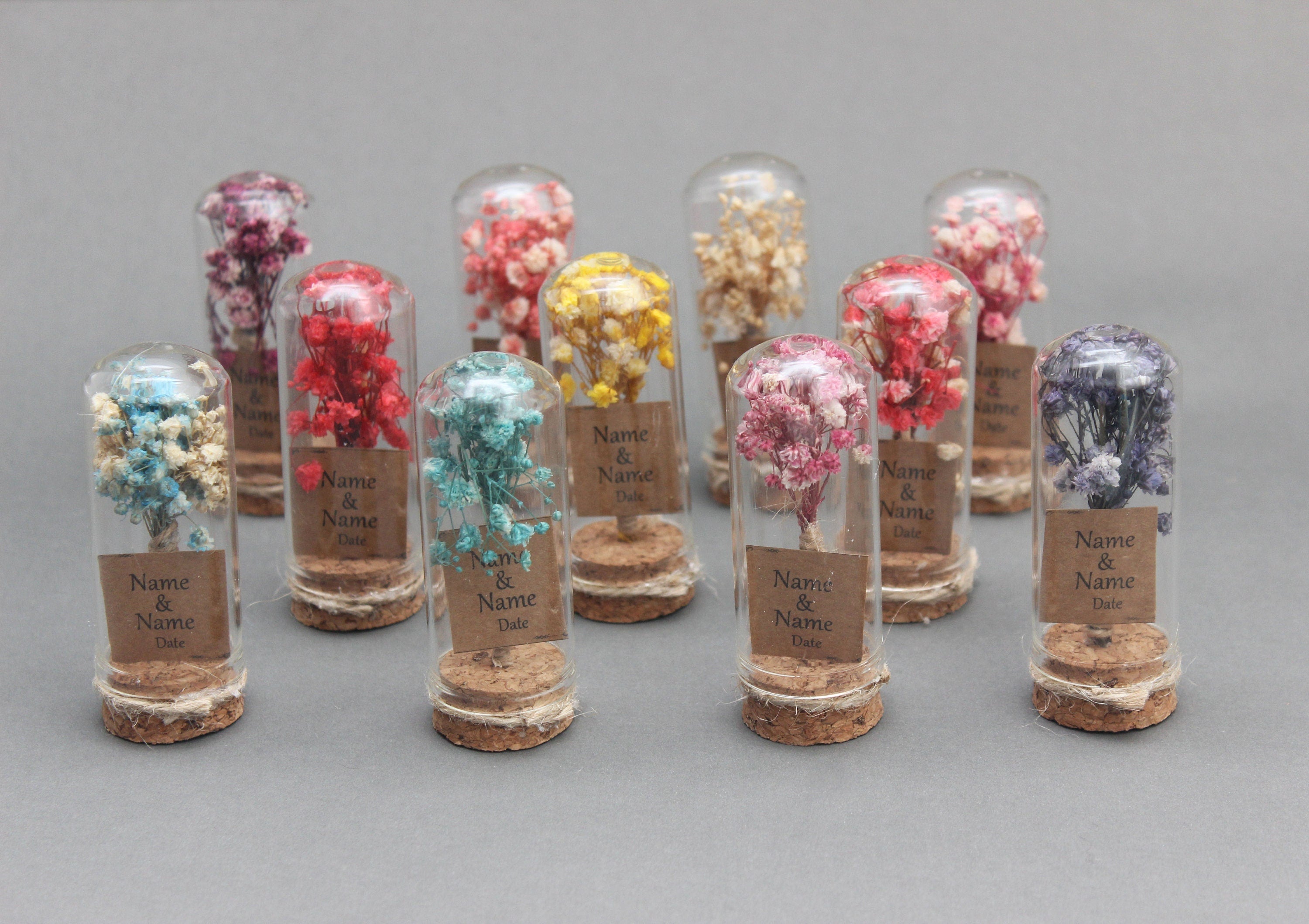 Personalized Dry Flower Tube Gift Favors