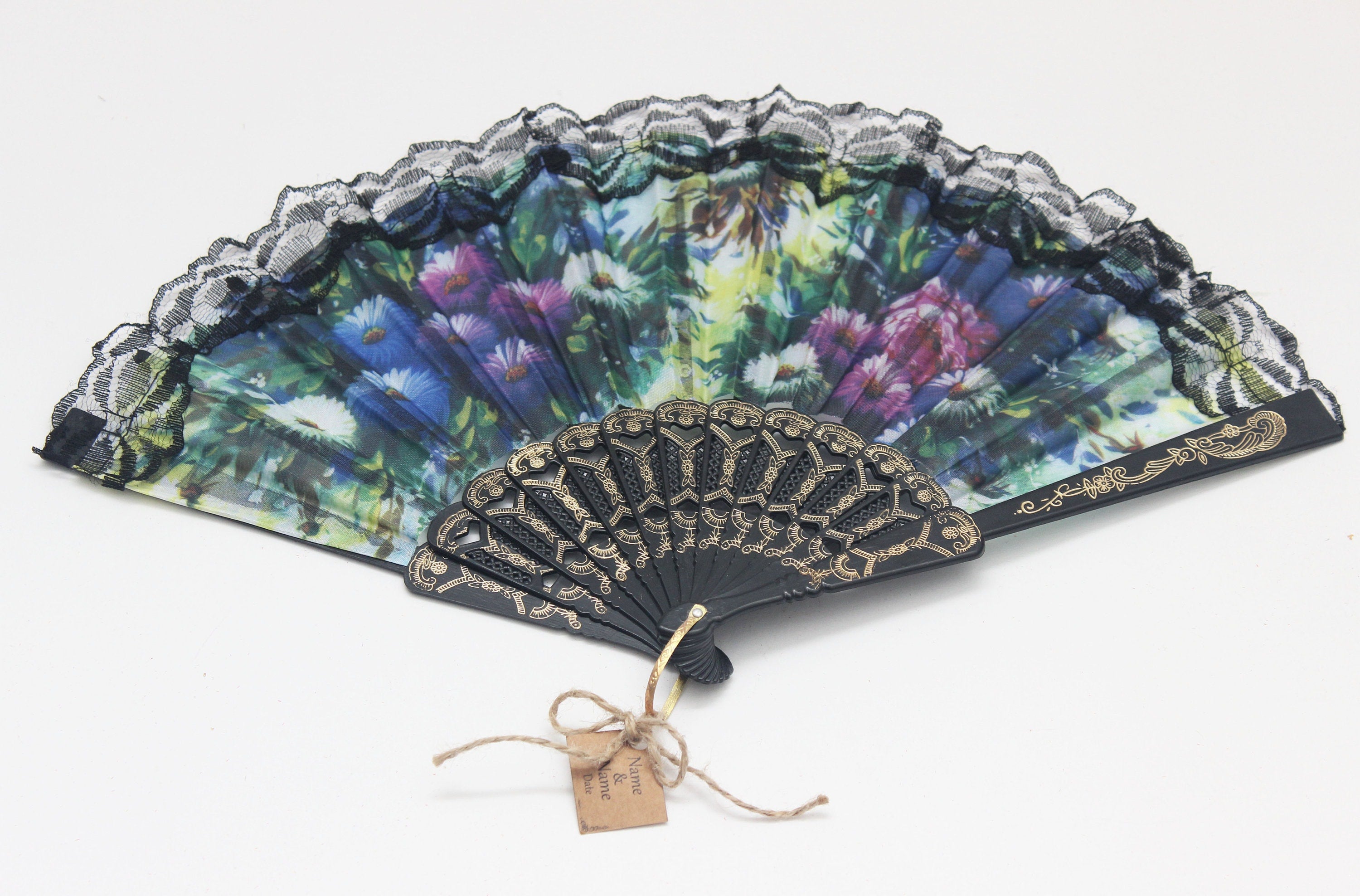 Custom Hand Fan With Personalized Gift for Guest