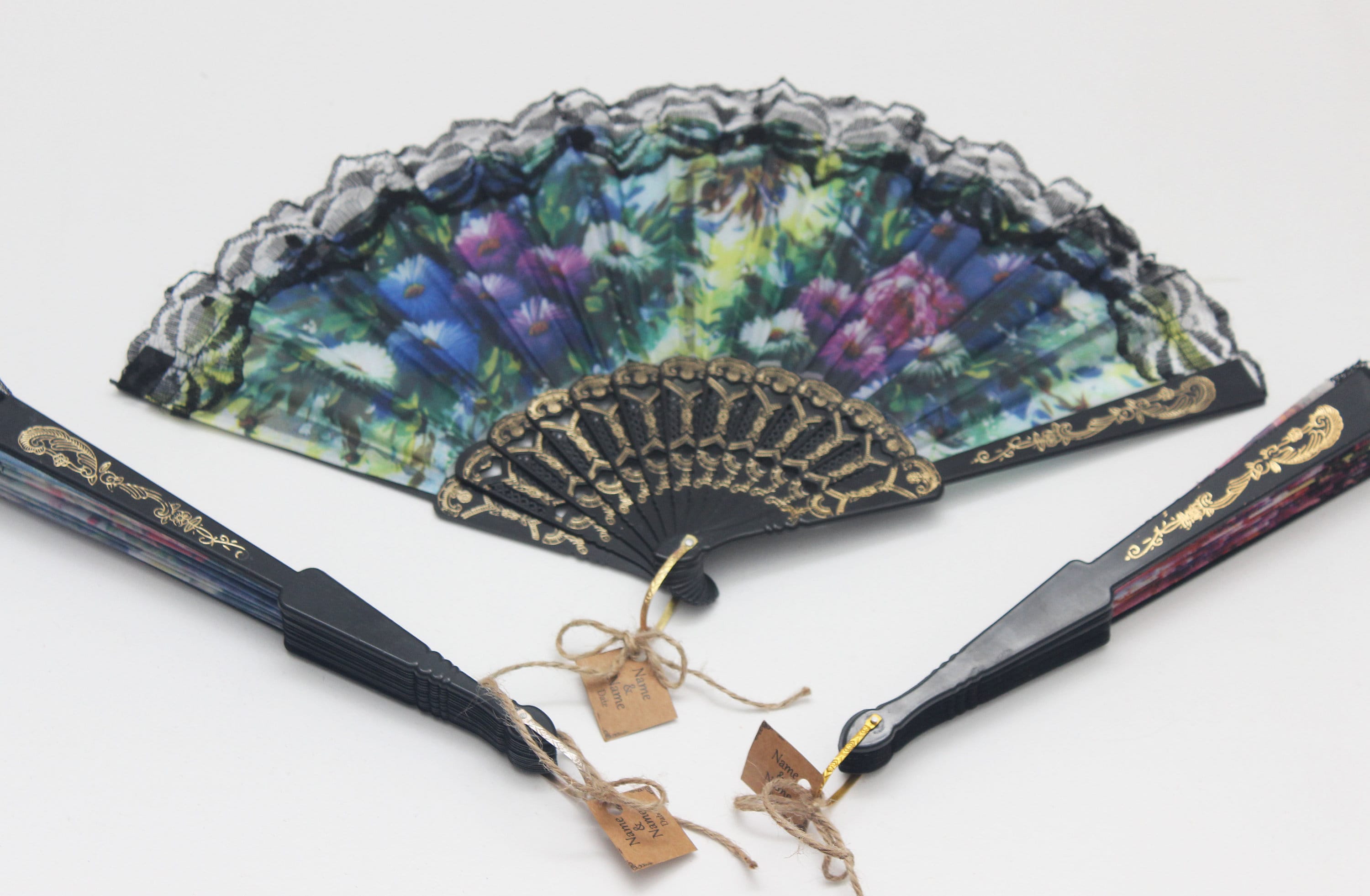 Custom Hand Fan With Personalized Gift for Guest