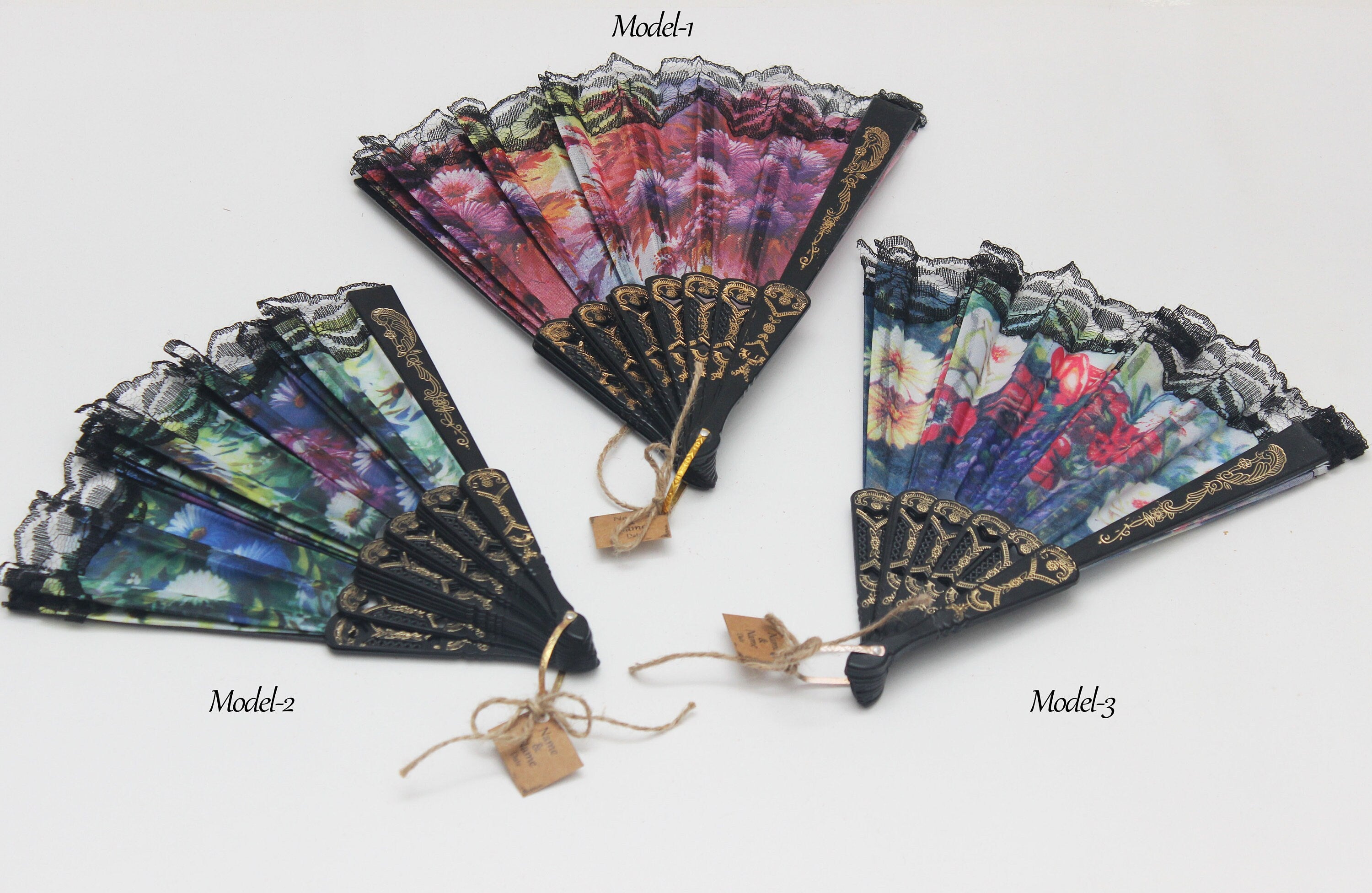 Custom Hand Fan With Personalized Gift for Guest