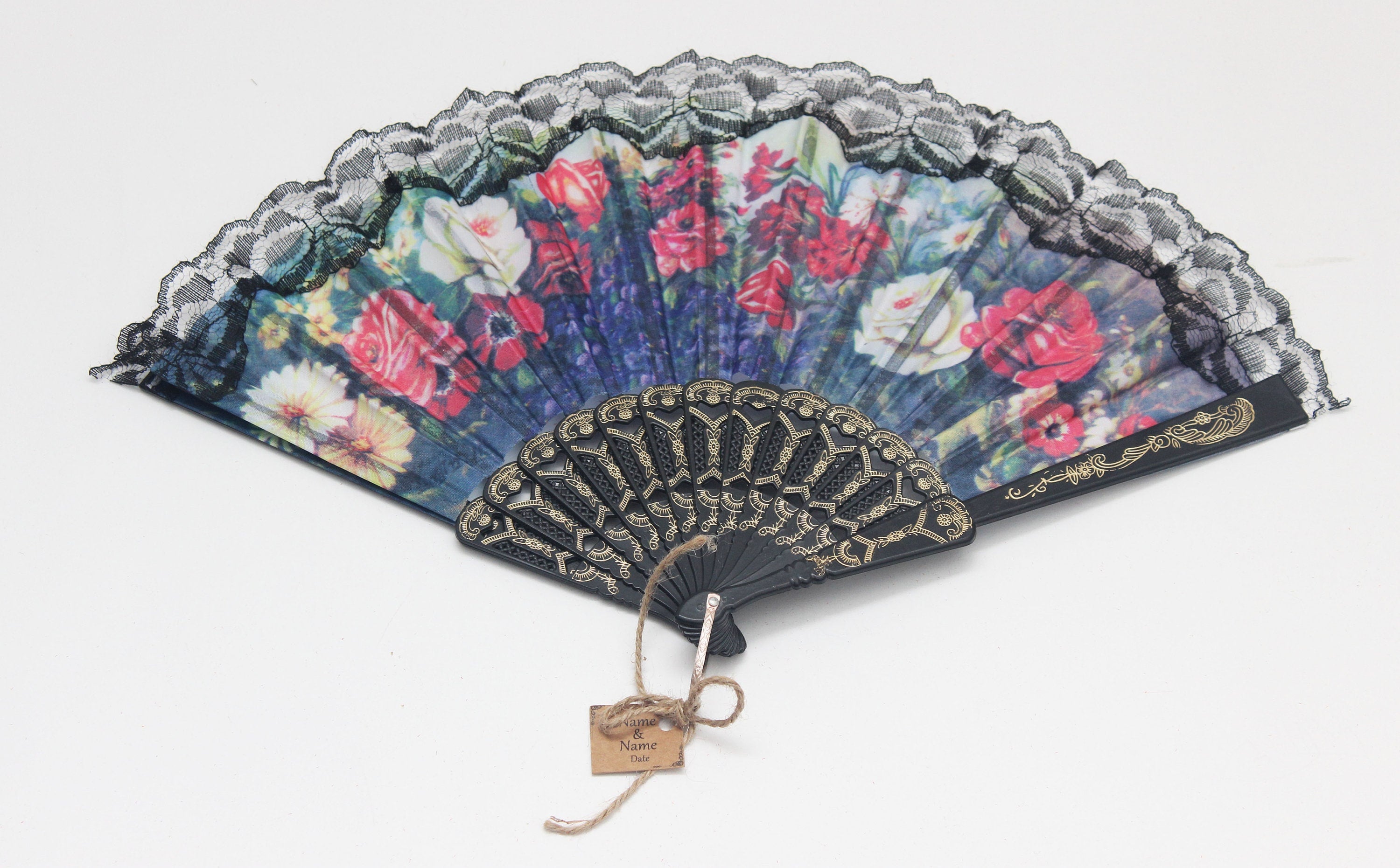 Custom Hand Fan With Personalized Gift for Guest