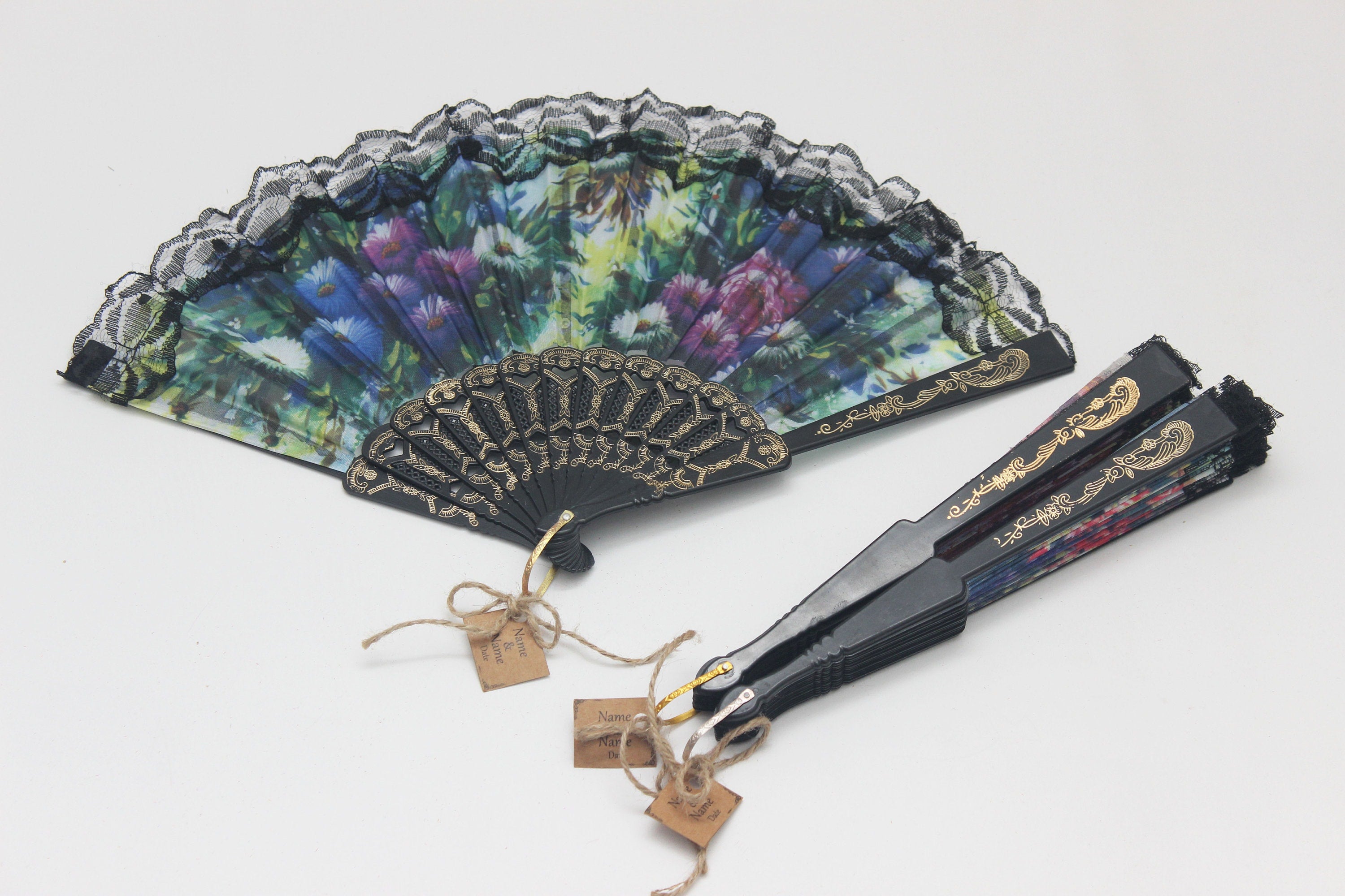 Custom Hand Fan With Personalized Gift for Guest