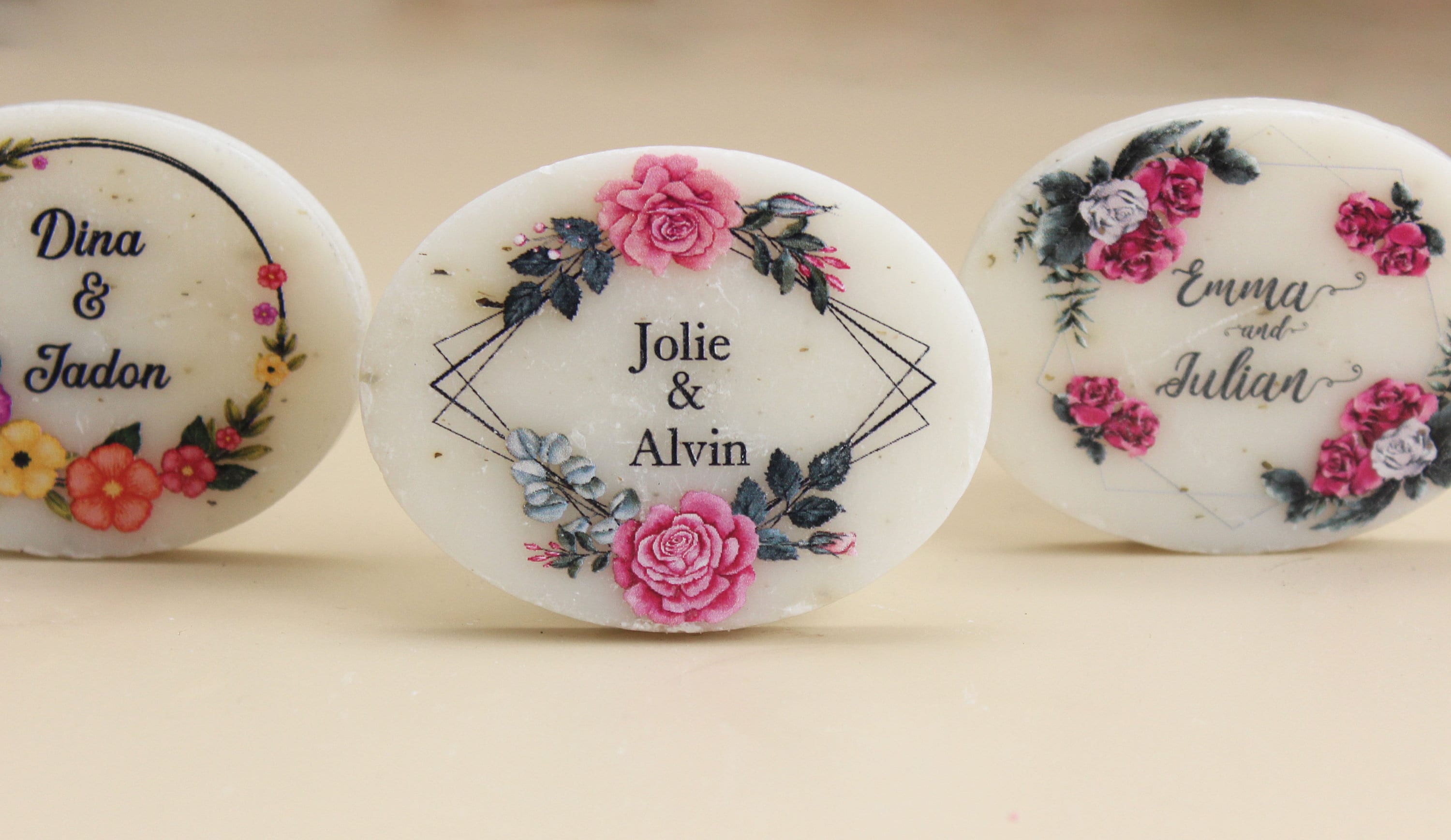 Natural Ellipse Designed Soap Favors for Guests Personalized Bulk Souvenirs