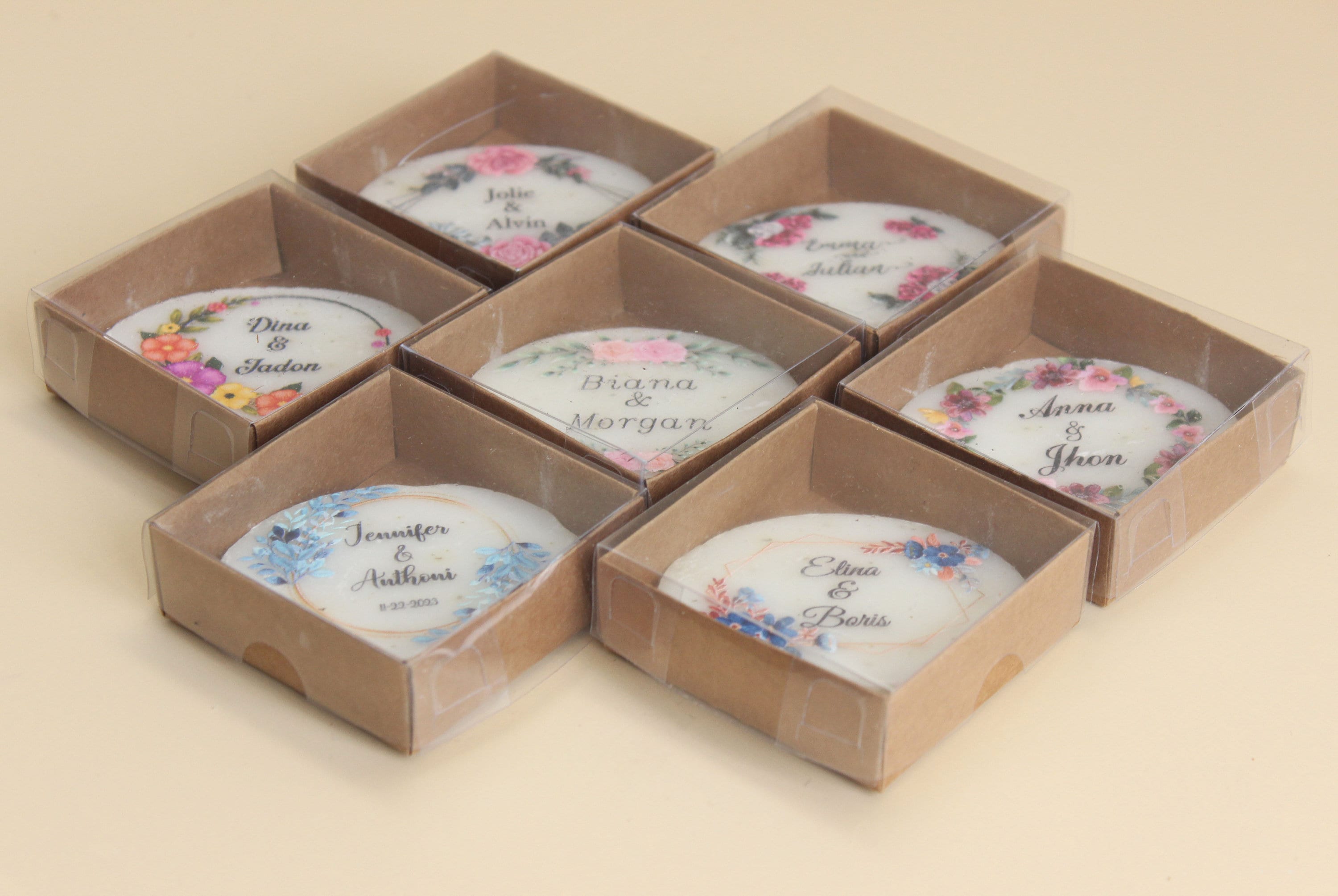 Natural Ellipse Designed Soap Favors for Guests Personalized Bulk Souvenirs