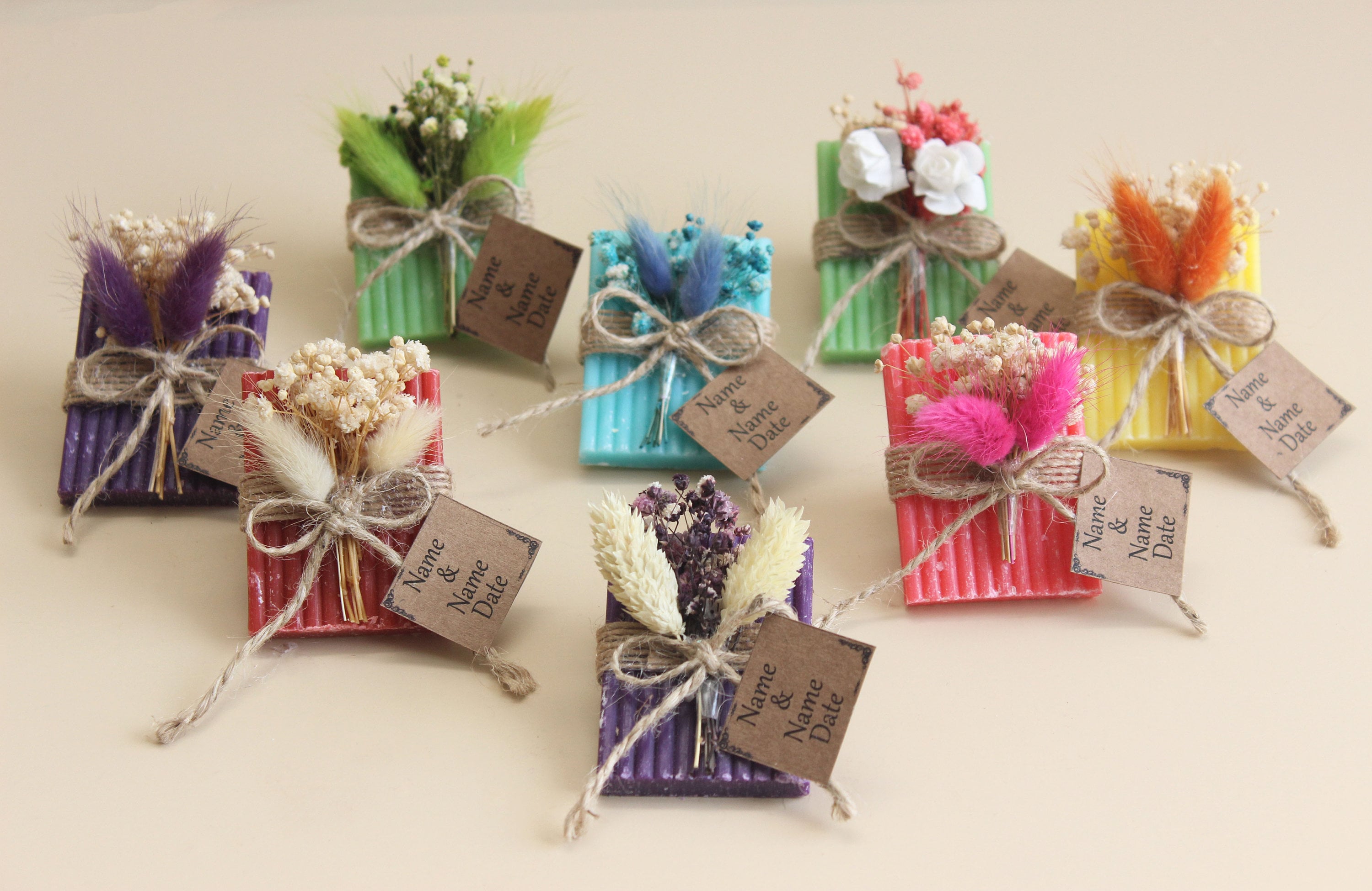 Mixed Rectangular Scented Soap Favors for Guests Personalized Bulk Souvenirs