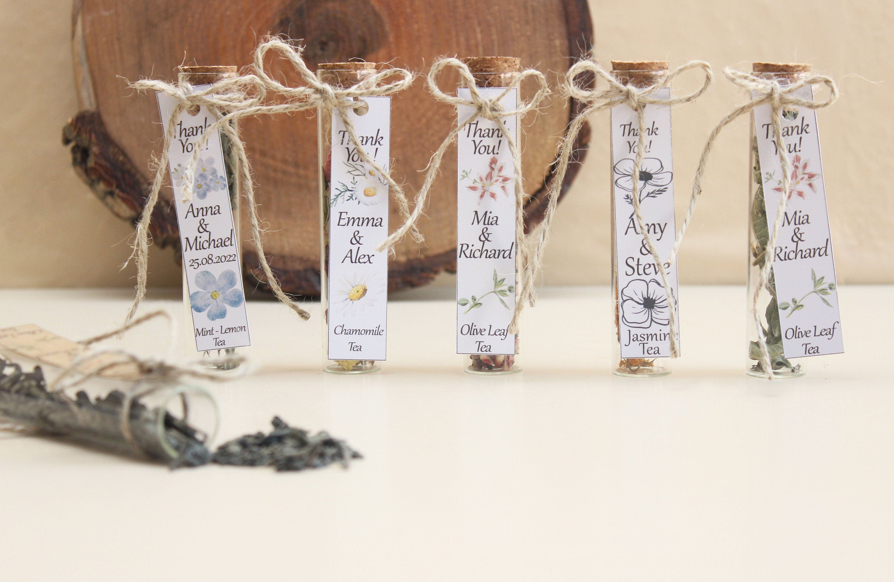 Personalized Tea Party Gift, Favors for Guest Personalized Favors,Wedding Tea Favors For Guests