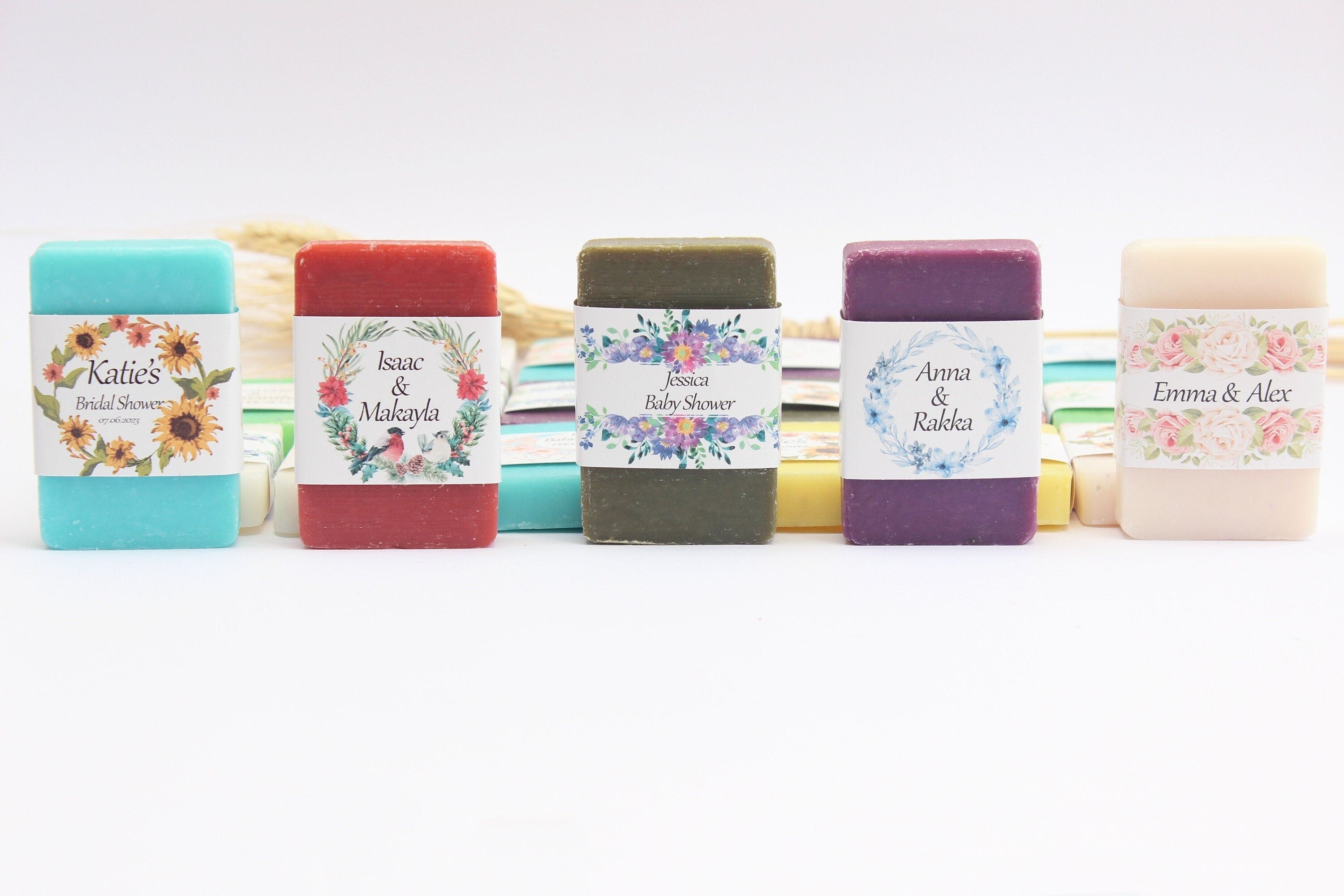 Natural Mixed Designed Soap Favors for Guests Personalized Bulk Souvenirs