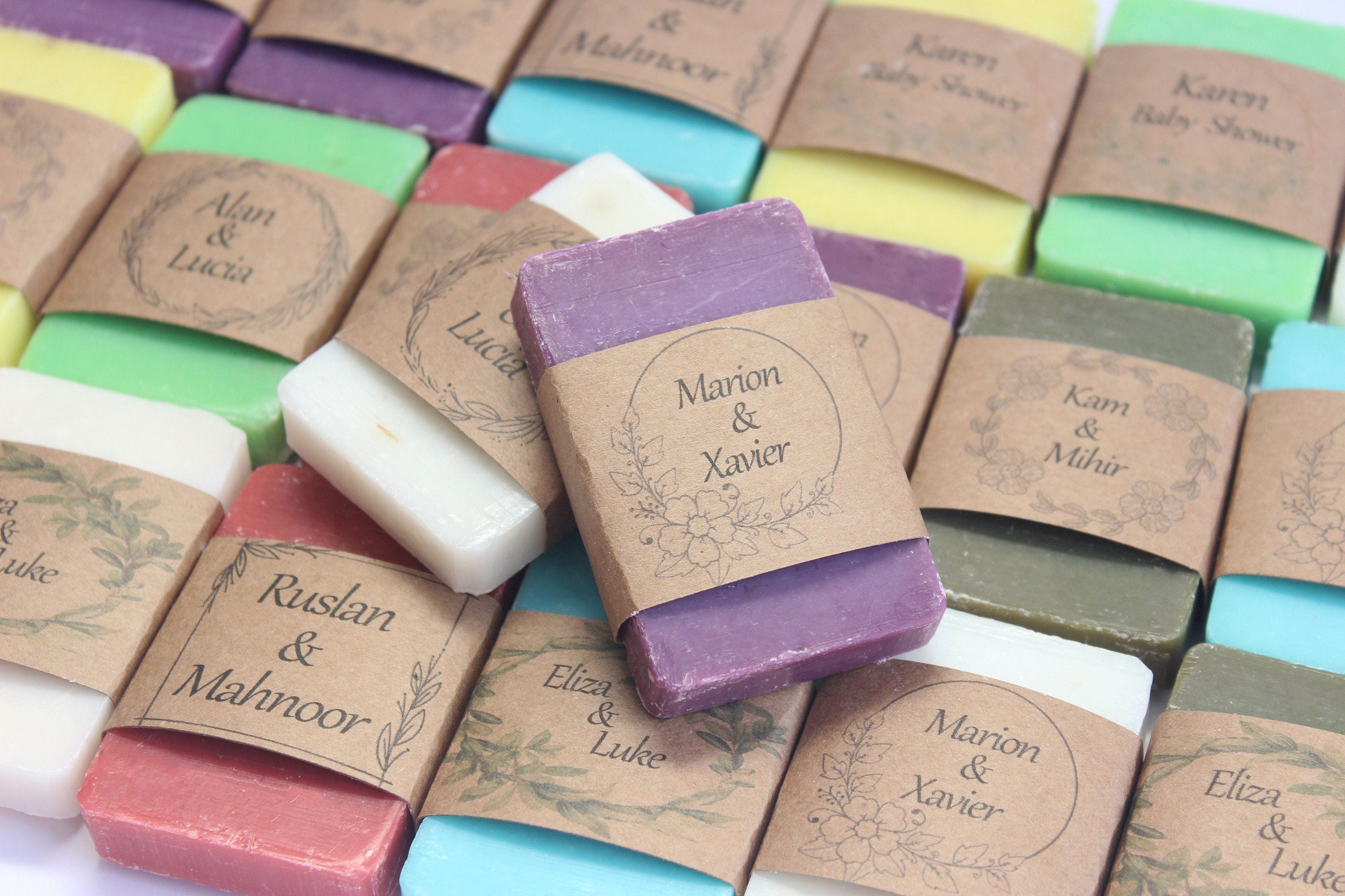 Rectangular Mixed Scented Soap Favors for Guests Personalized Craft Bulk Souvenirs