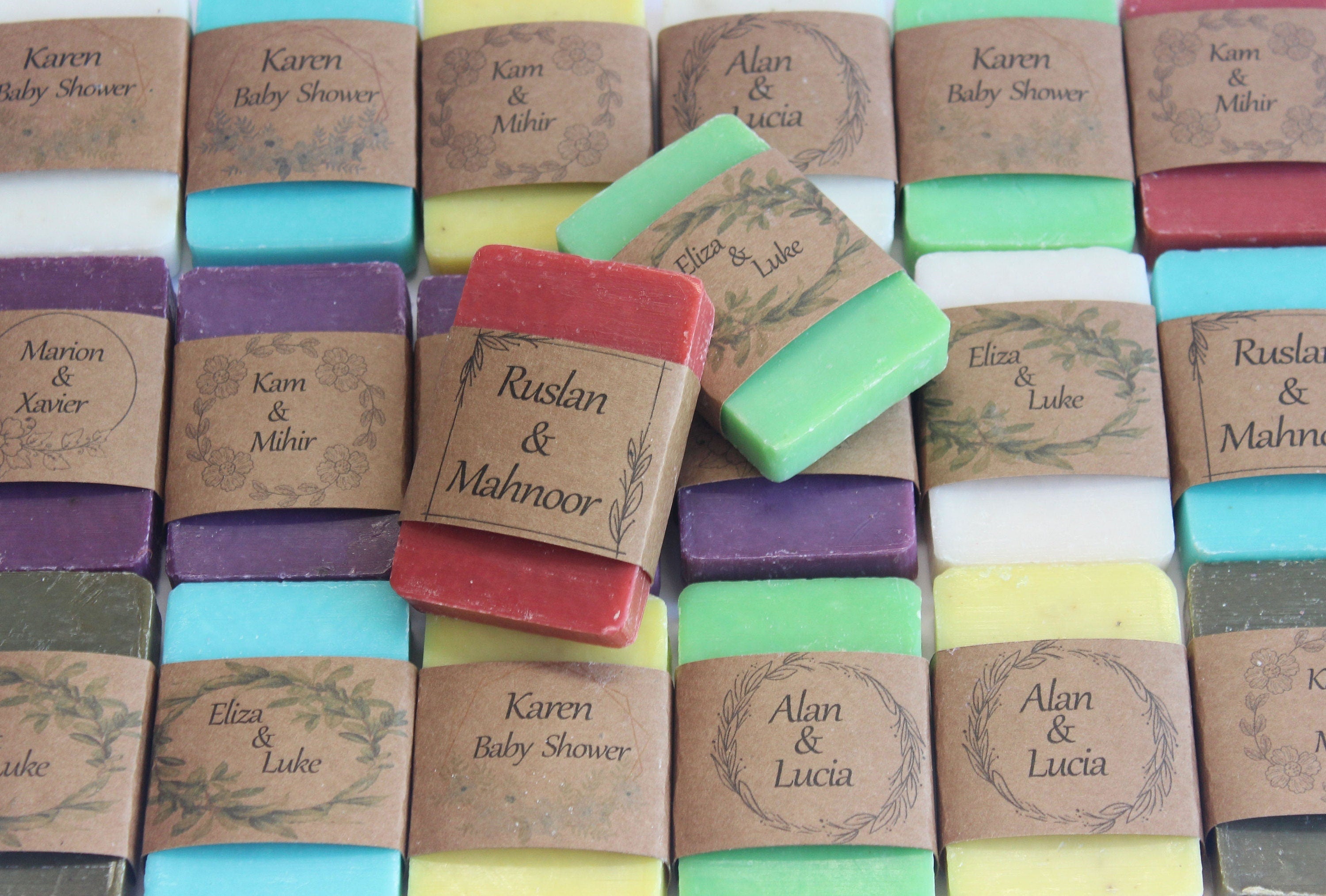 Rectangular Mixed Scented Soap Favors for Guests Personalized Craft Bulk Souvenirs