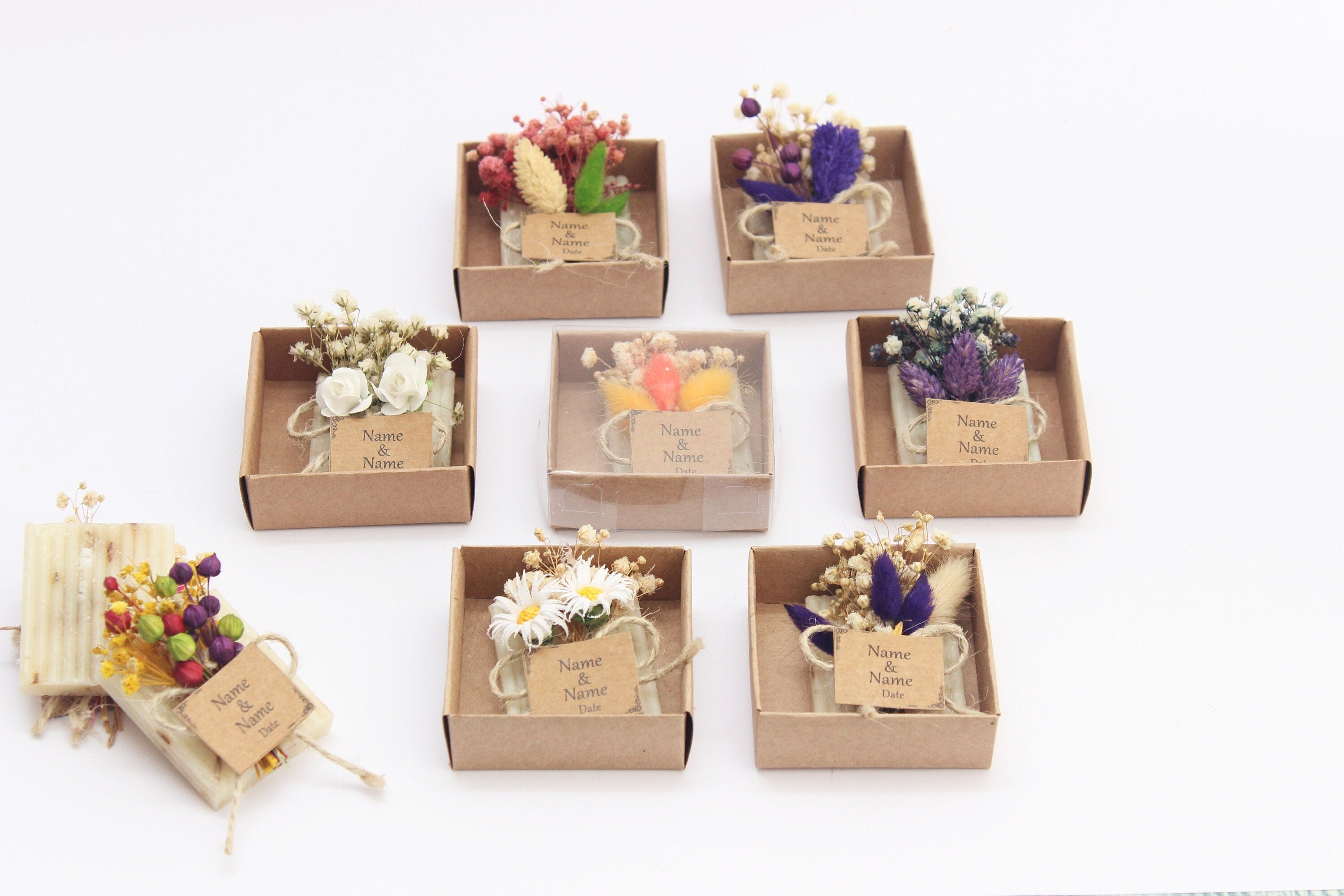 Natural Rectangular Scented Soap Favors for Guests Personalized Bulk Souvenirs