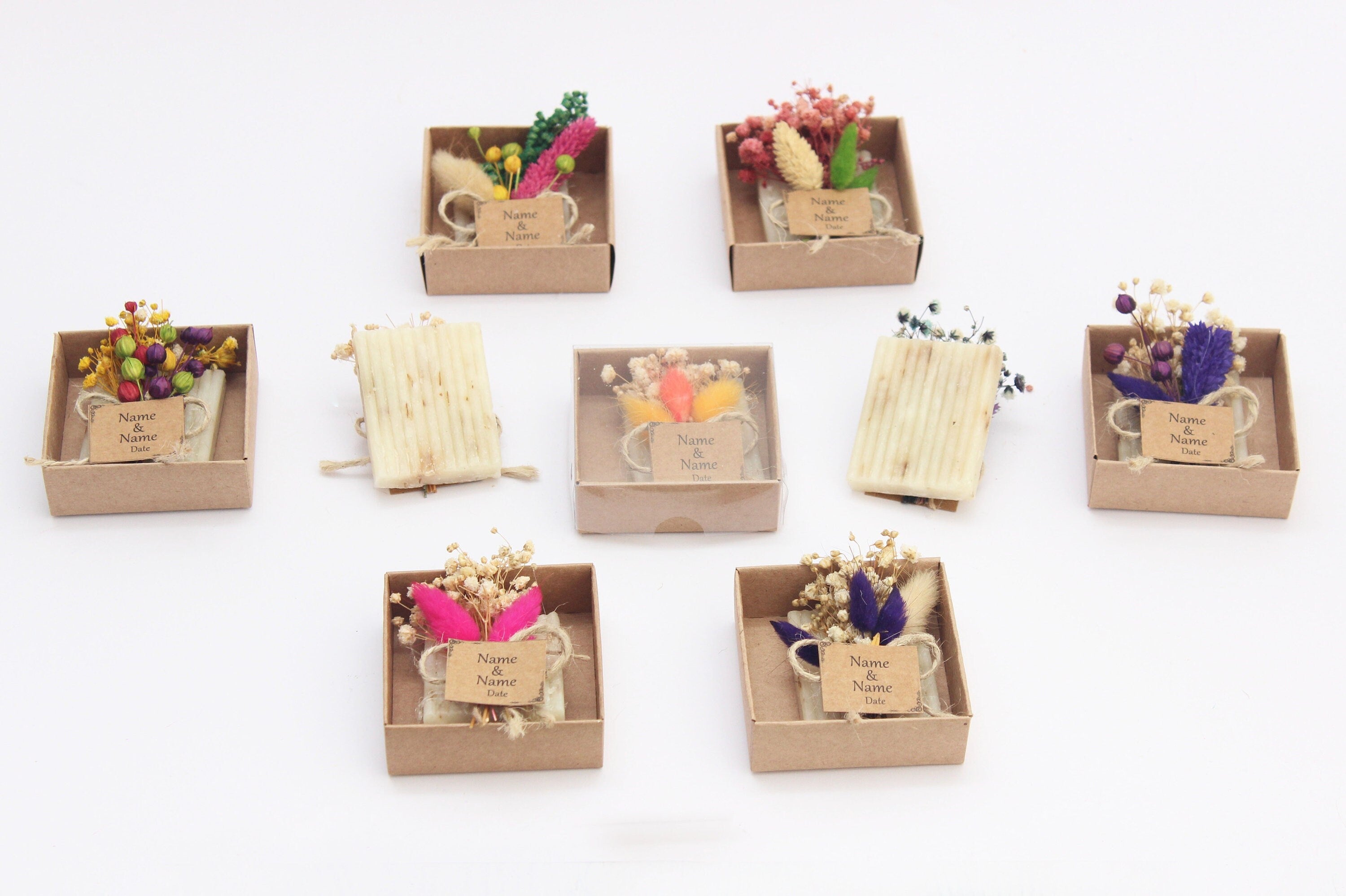 Natural Rectangular Scented Soap Favors for Guests Personalized Bulk Souvenirs