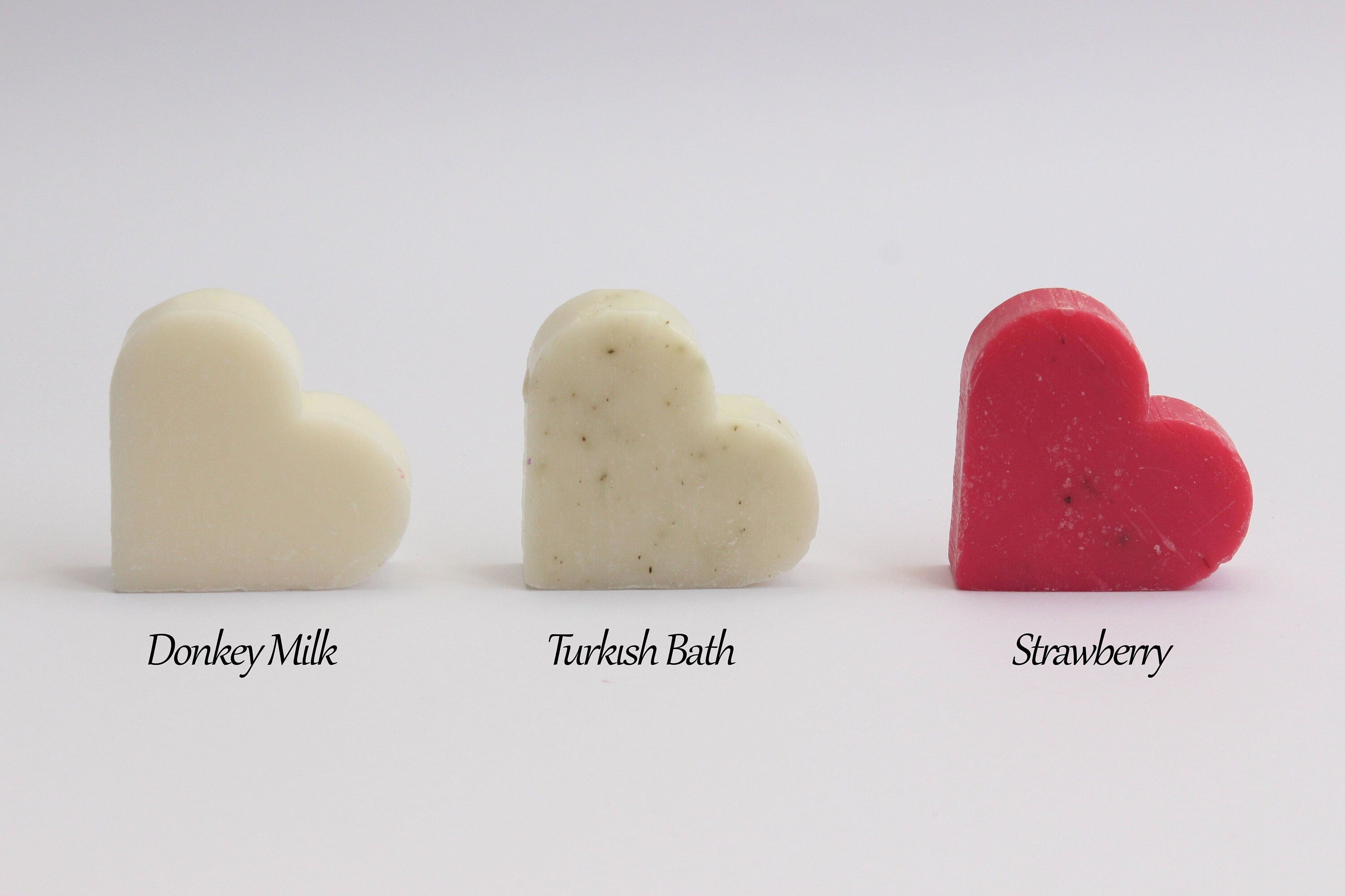 Heart Strawberry Scented Vegan Soap Favors for Guests Handmade Personalized Bulk Souvenirs