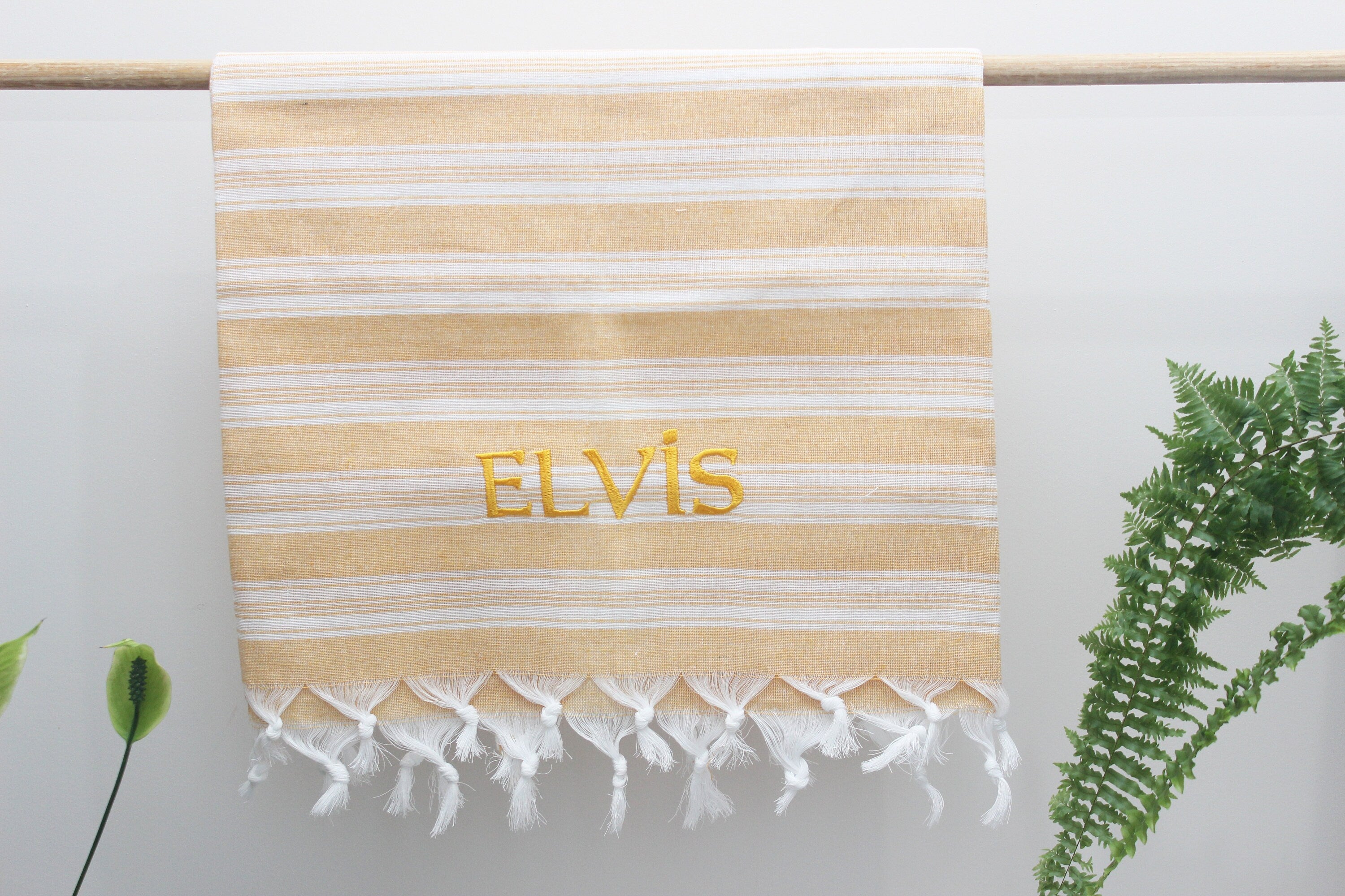 Embroidery Personalized Beach Diamond Towel Peshtemal Bath Cotton Organic Pool Turkishdowry