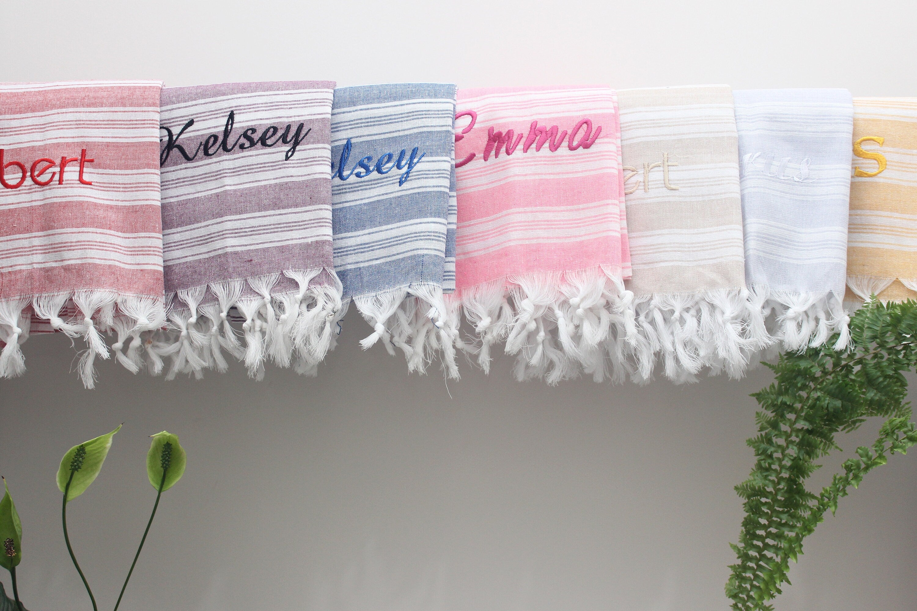 Personalized Beach Diamond Towel Peshtemal Bath Cotton Organic Pool Turkishdowry