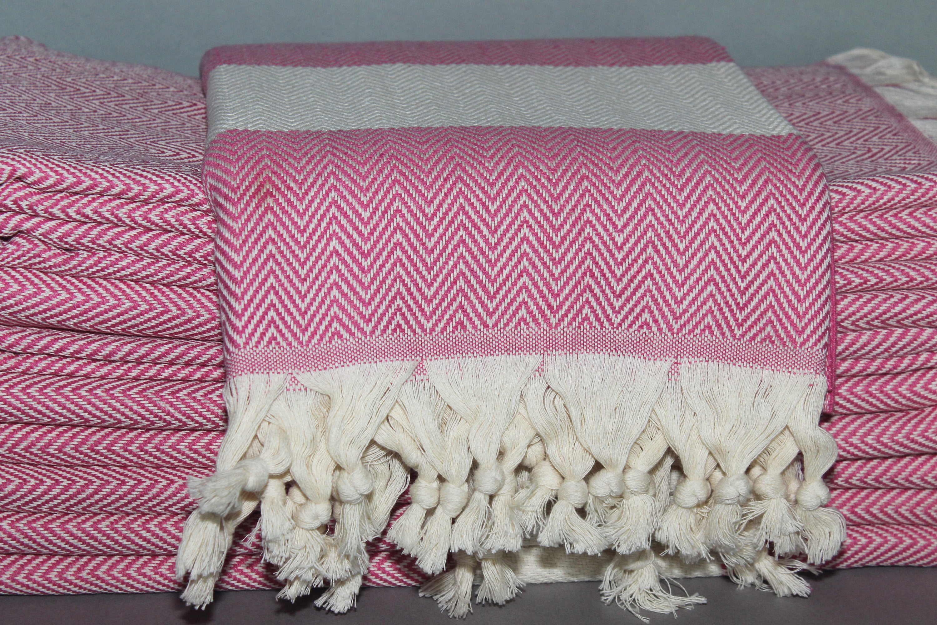 Pink Beach Diamond Towel Peshtemal Bath Cotton Organic Pool Turkishdowry