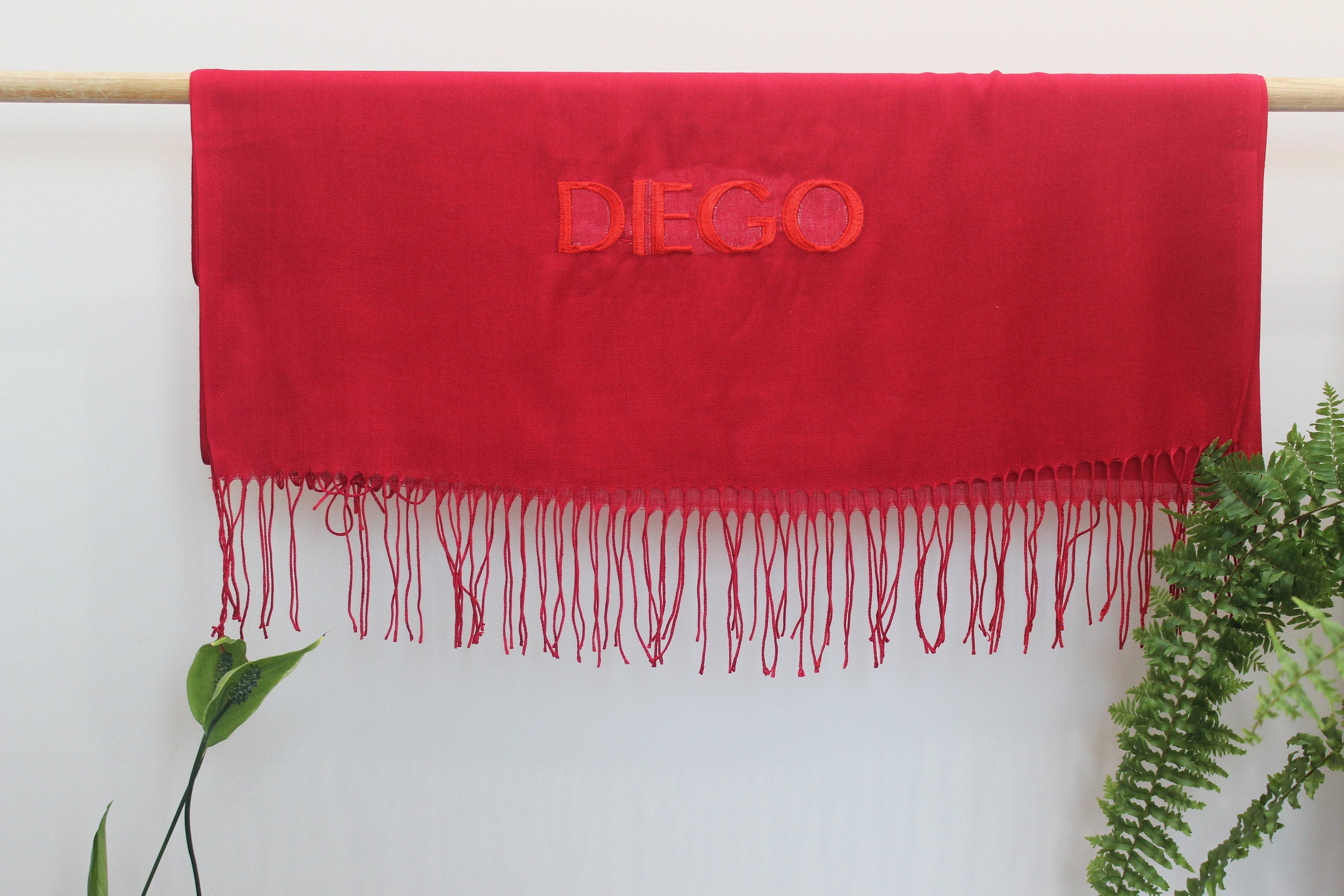 Embroidered Shawl Pashmina Blanked Personalized Scarf Gift your Guest