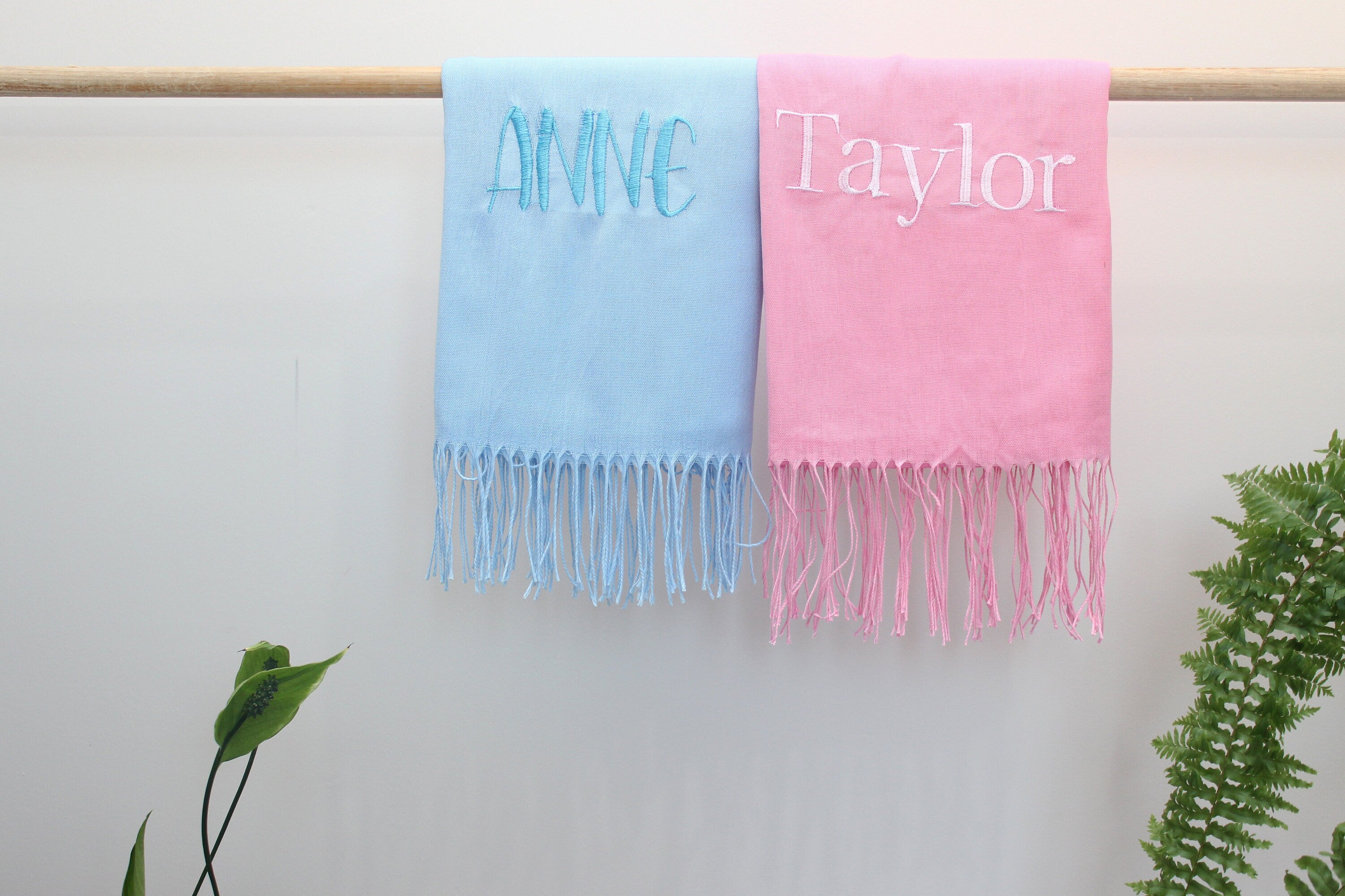 Embroidered Pashmina Shawl Personalized Gift Party Favors